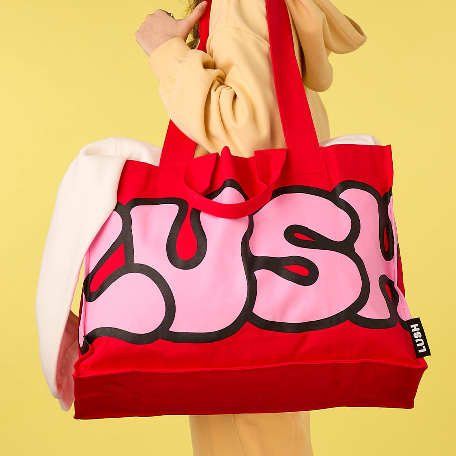 Retro Bubble Lush Big Bag - Red