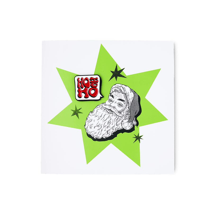 HO HO HO Tarjeta con Pin