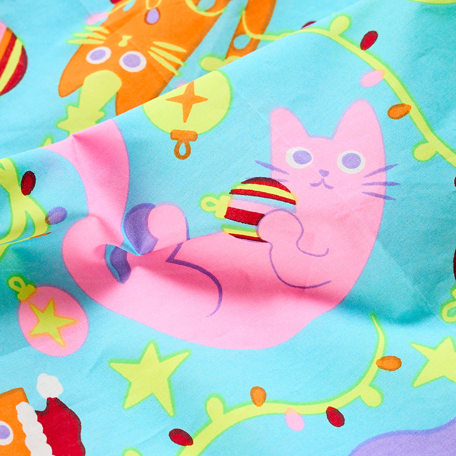 Purrfect Christmas Knot Wrap