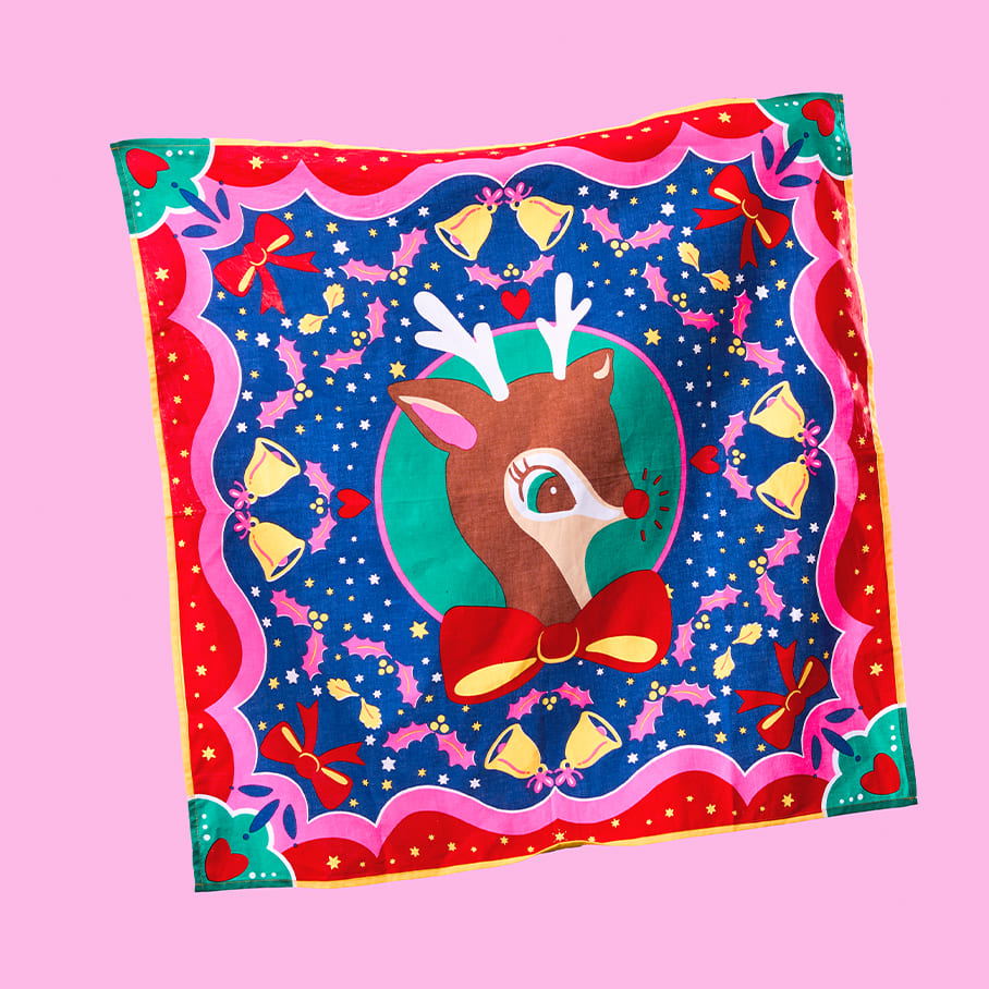 Its Christmas Deer Knot Wrap