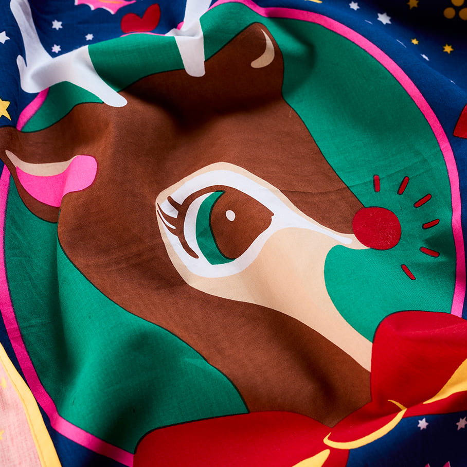 Its Christmas Deer Knot Wrap