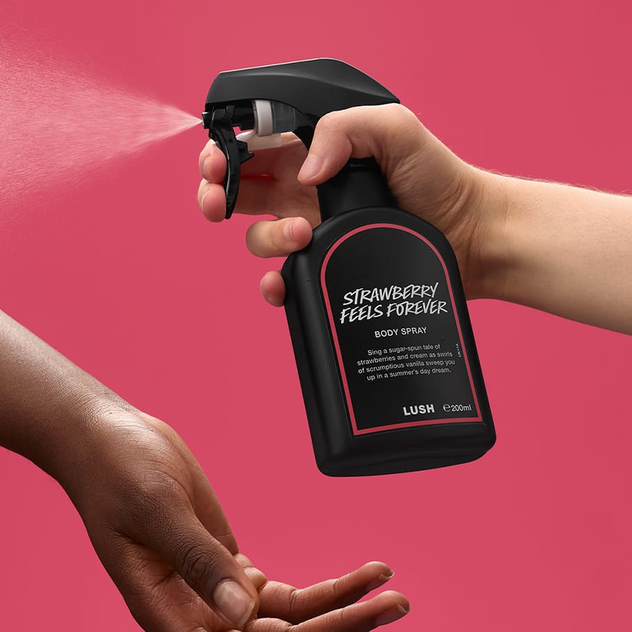 LUSH STRAWBERRY FEELS FOREVER ボディスプレー Strawberry Feels Forever - Body Spray | Lush Chile